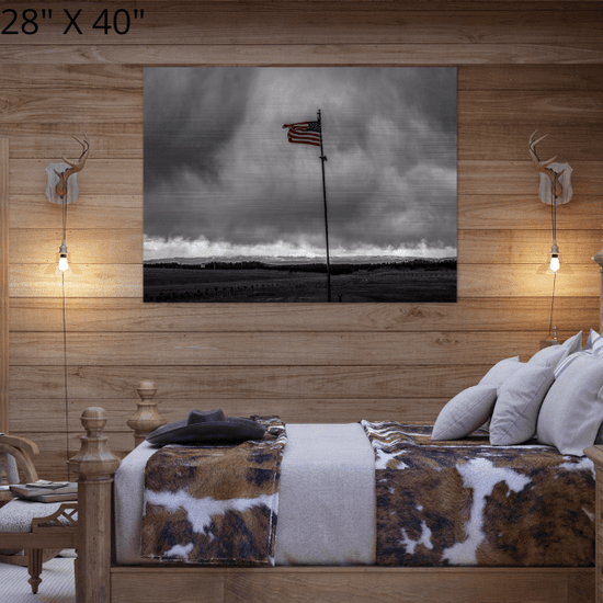 Brushed Aluminum Print "Ole Glory"