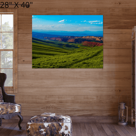 Brushed Aluminum Print "Red Canyon"